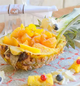 salade de fruits desserts africain ananas